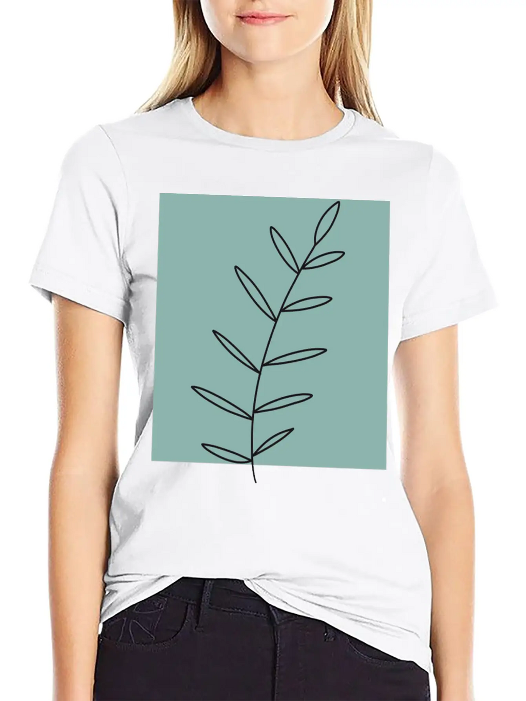 Aesthetic Leaf Soft Cotton Short Sleeve Tee – Unisex Wardrobe Staple