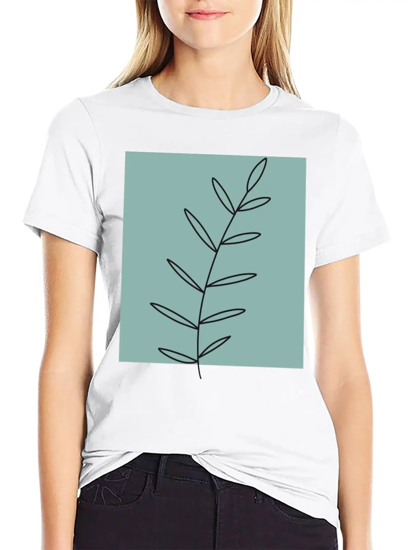 Aesthetic Leaf Soft Cotton Short Sleeve Tee – Unisex Wardrobe Staple