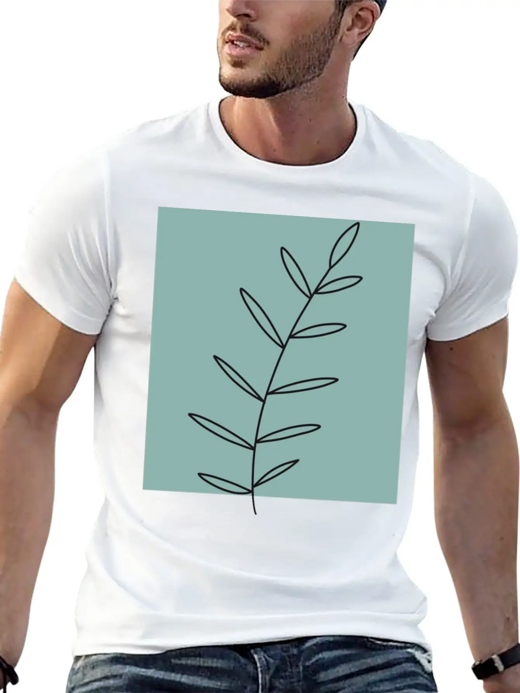 Aesthetic Leaf Soft Cotton Short Sleeve Tee – Unisex Wardrobe Staple