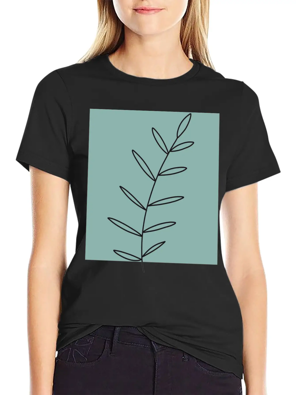 Aesthetic Leaf Soft Cotton Short Sleeve Tee – Unisex Wardrobe Staple