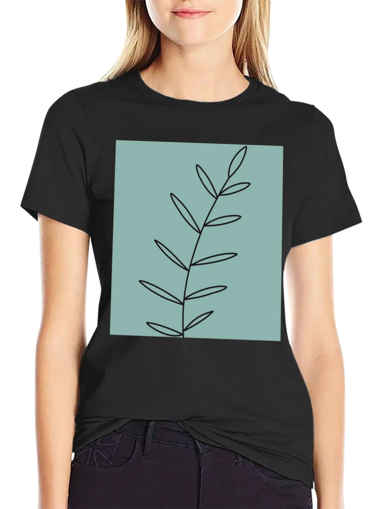 Aesthetic Leaf Soft Cotton Short Sleeve Tee – Unisex Wardrobe Staple