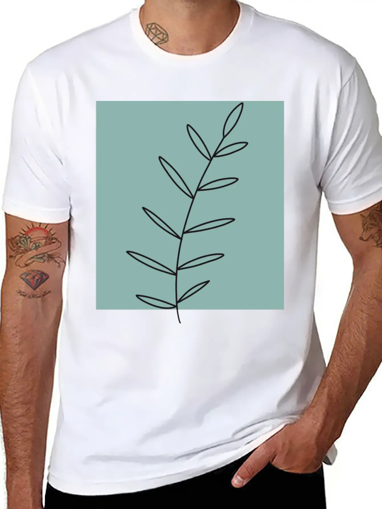 Aesthetic Leaf Soft Cotton Short Sleeve Tee – Unisex Wardrobe Staple
