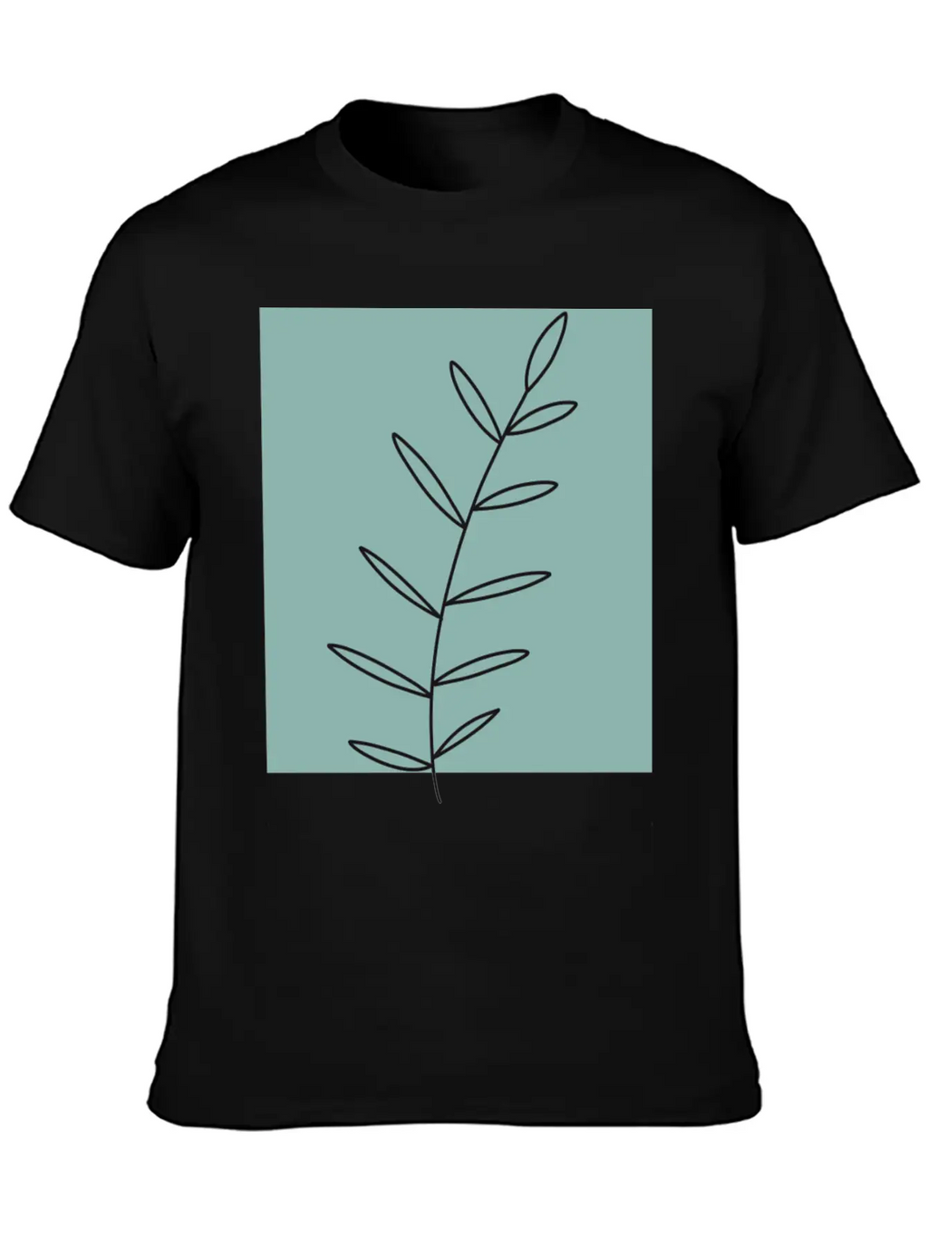 Aesthetic Leaf Soft Cotton Short Sleeve Tee – Unisex Wardrobe Staple
