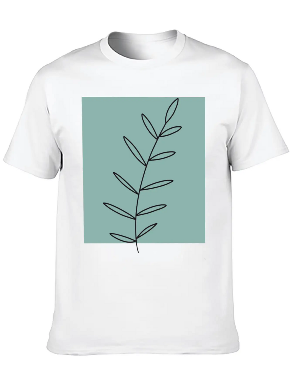 Aesthetic Leaf Soft Cotton Short Sleeve Tee – Unisex Wardrobe Staple