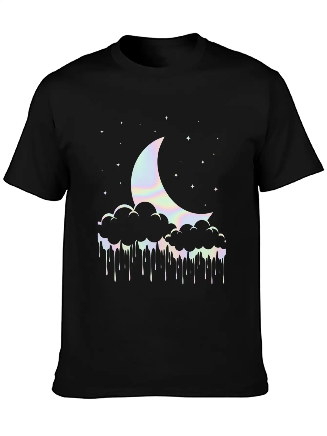 Aesthetic Moon Pastel Goth Breathable Graphic T-Shirt – Perfect For Casual Days