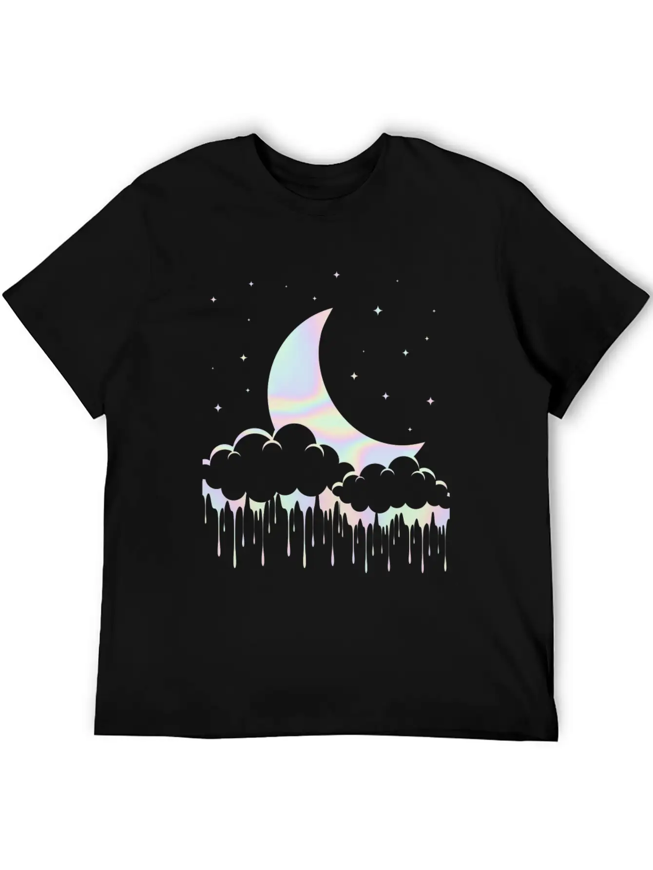Aesthetic Moon Pastel Goth Breathable Graphic T-Shirt – Perfect For Casual Days