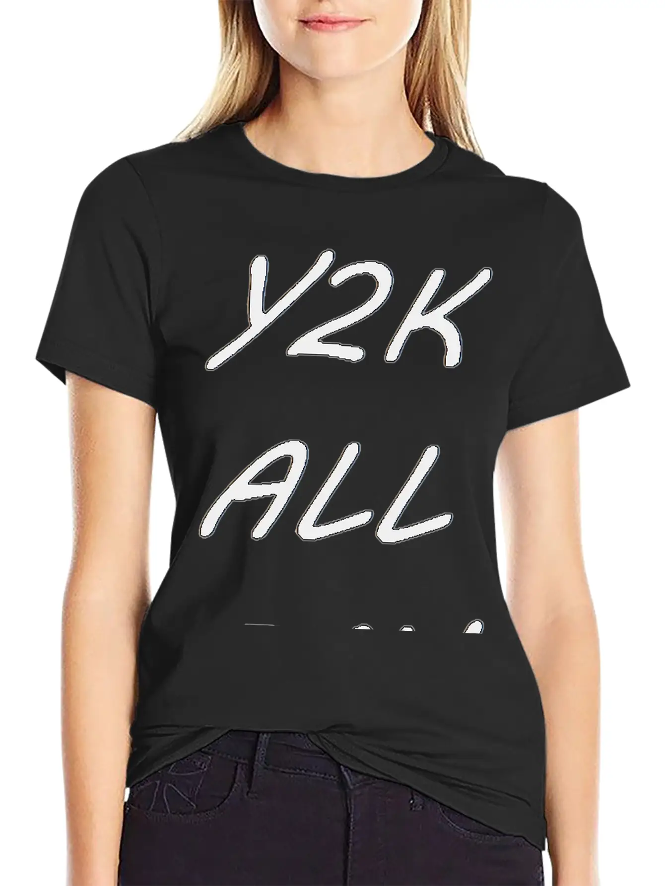 Aesthetic Y2K Baby Slogan Classic Fit Graphic Tee For Daily Comfort – Unisex Cotton Shirt