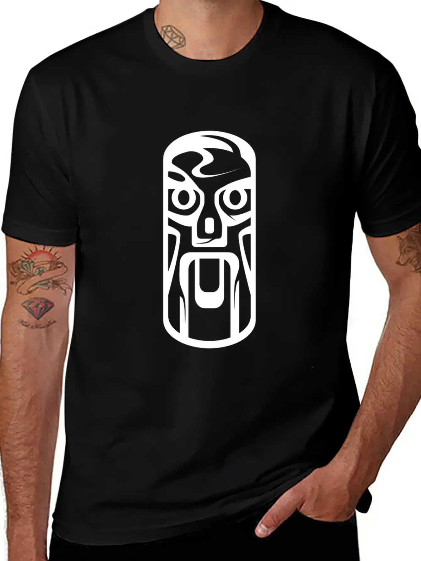 Africa Totem Tribal Art Tribe Floral Paleo Cave Essential Unisex Summer Tee – Soft Cotton Casual Fit