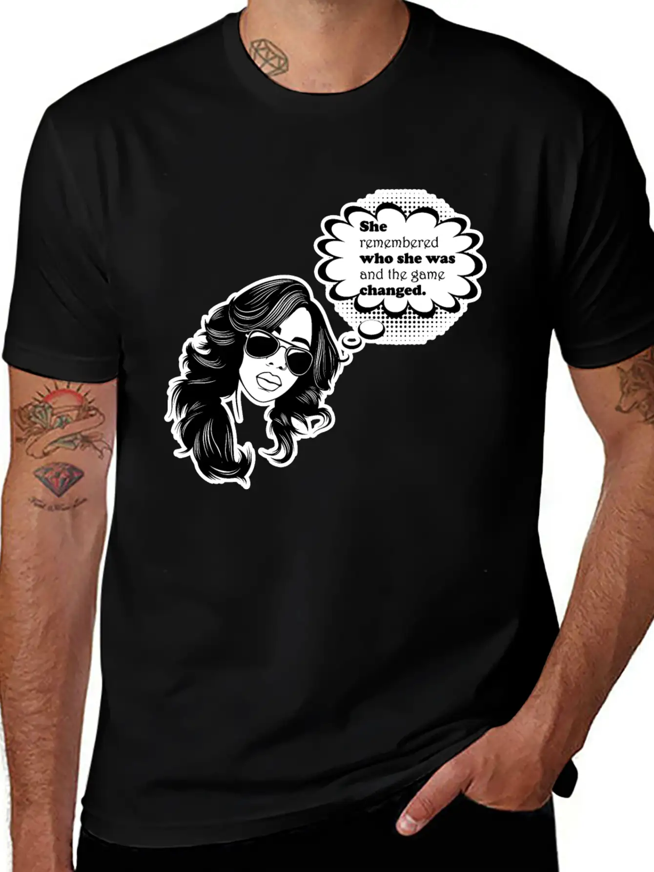 Afro Woman Black Hair Style Natural Confident Unisex Short Sleeve Soft Cotton T-Shirt – Casual Everyday Wear