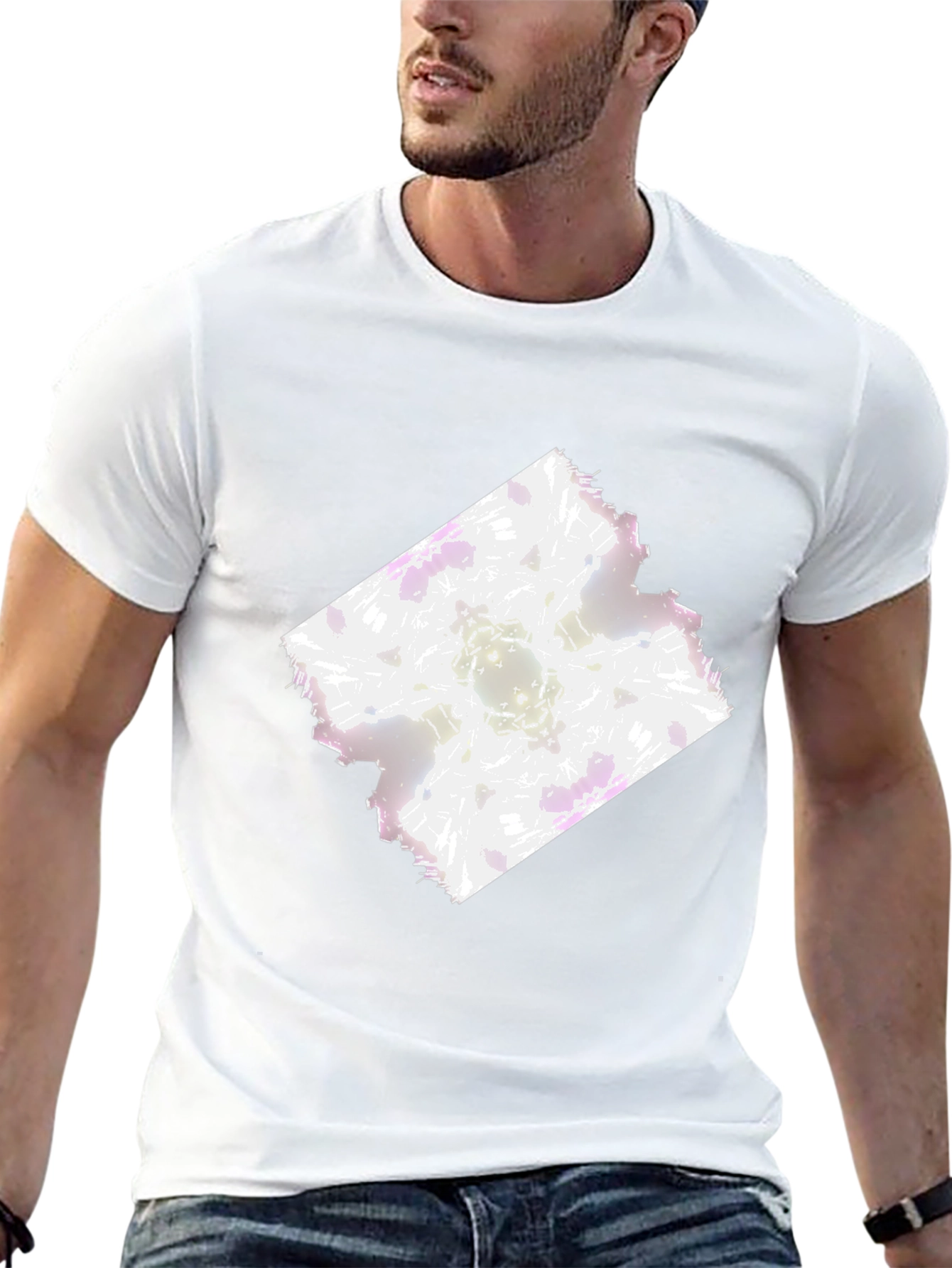 Abstract Art Graphic Tee - Modern Black T-Shirt
