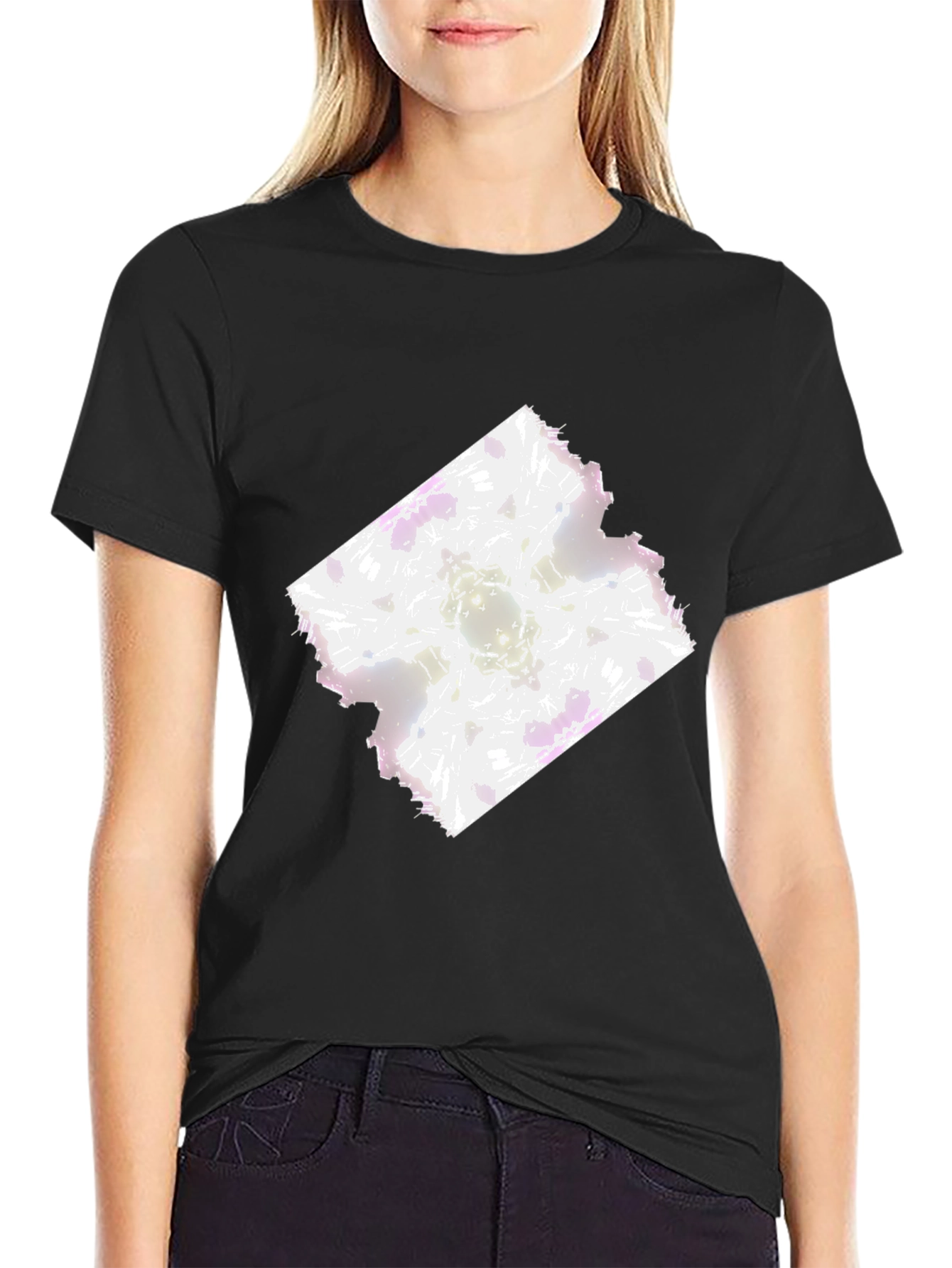 Abstract Art Graphic Tee - Modern Black T-Shirt
