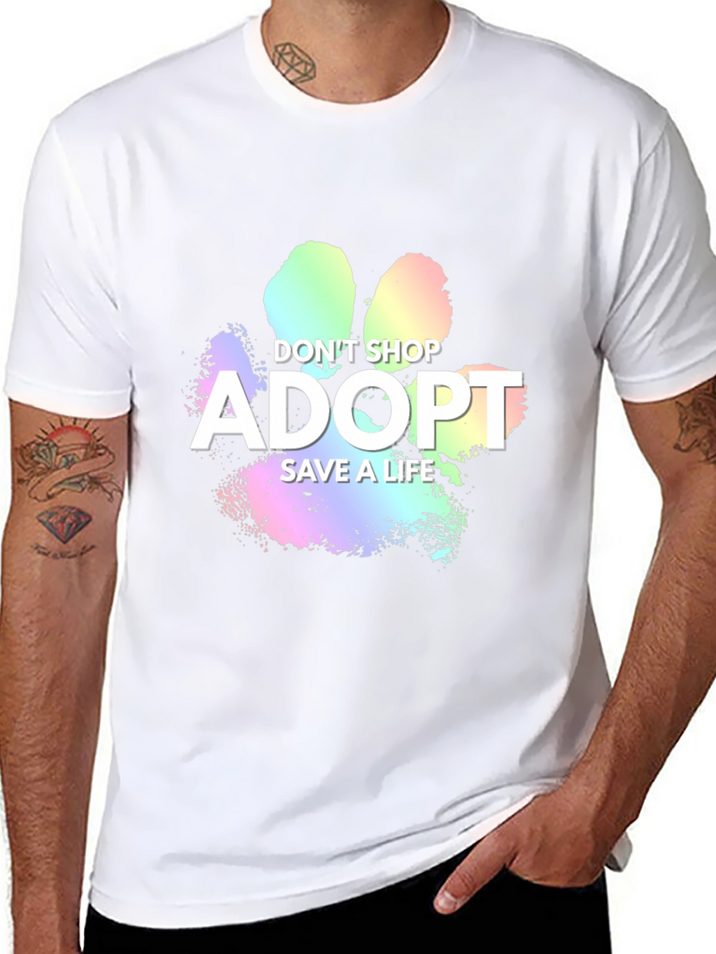 Adopt Dont Shop Graphic Tee