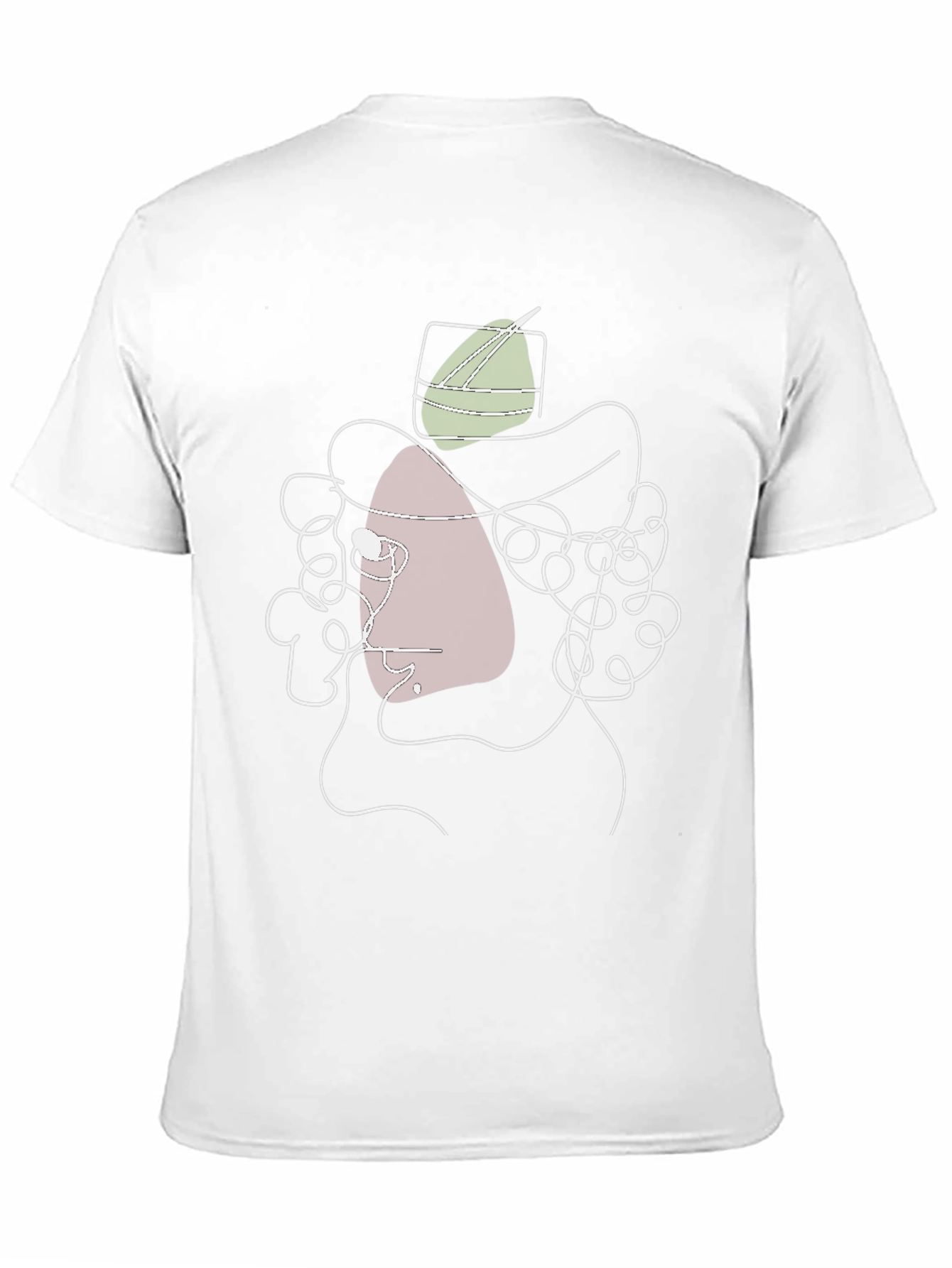Abstract Hat Man Graphic Tee - Stylish Black T-Shirt