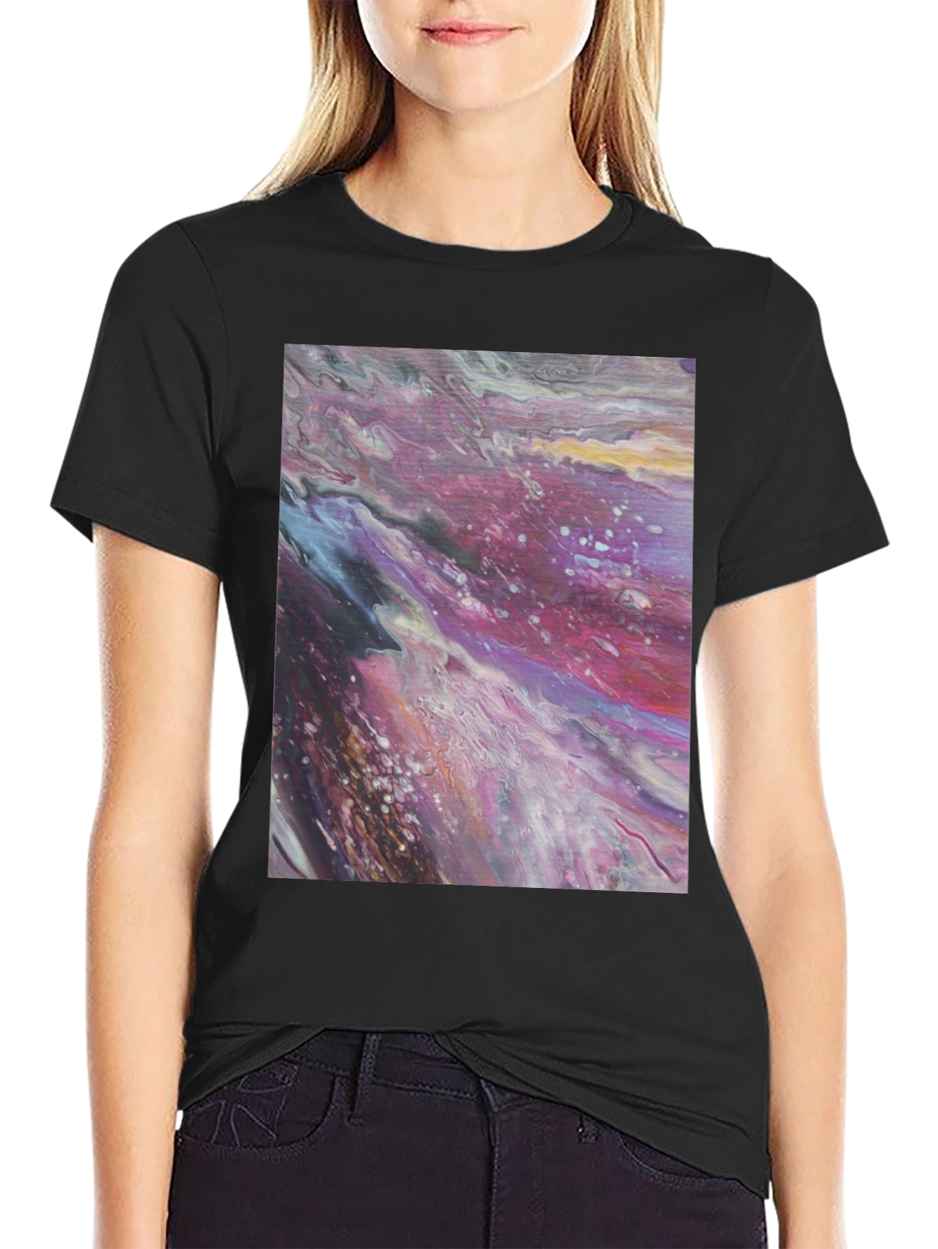 Abstract Art Print Tee - Modern Graphic T-Shirt