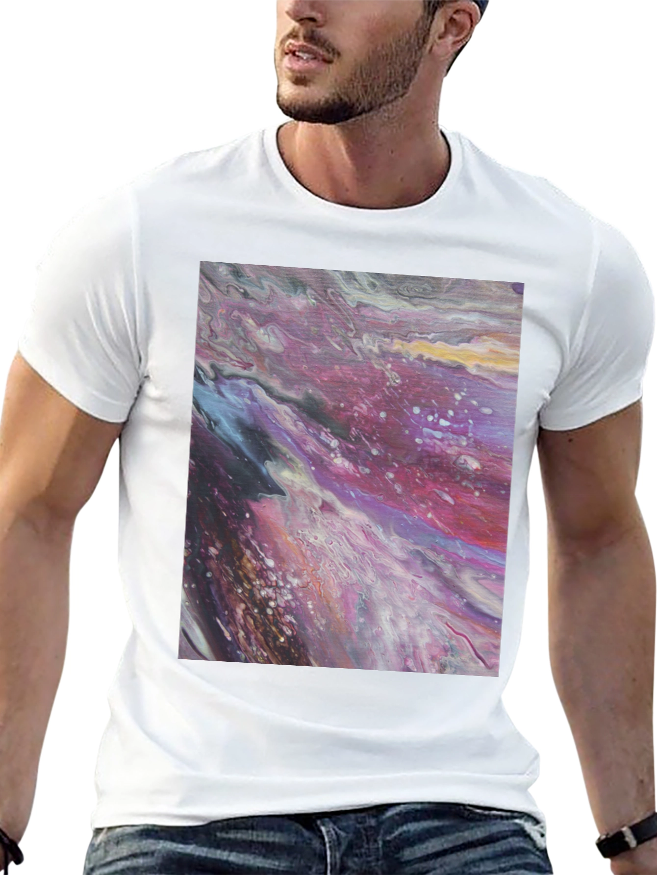 Abstract Art Print Tee - Modern Graphic T-Shirt