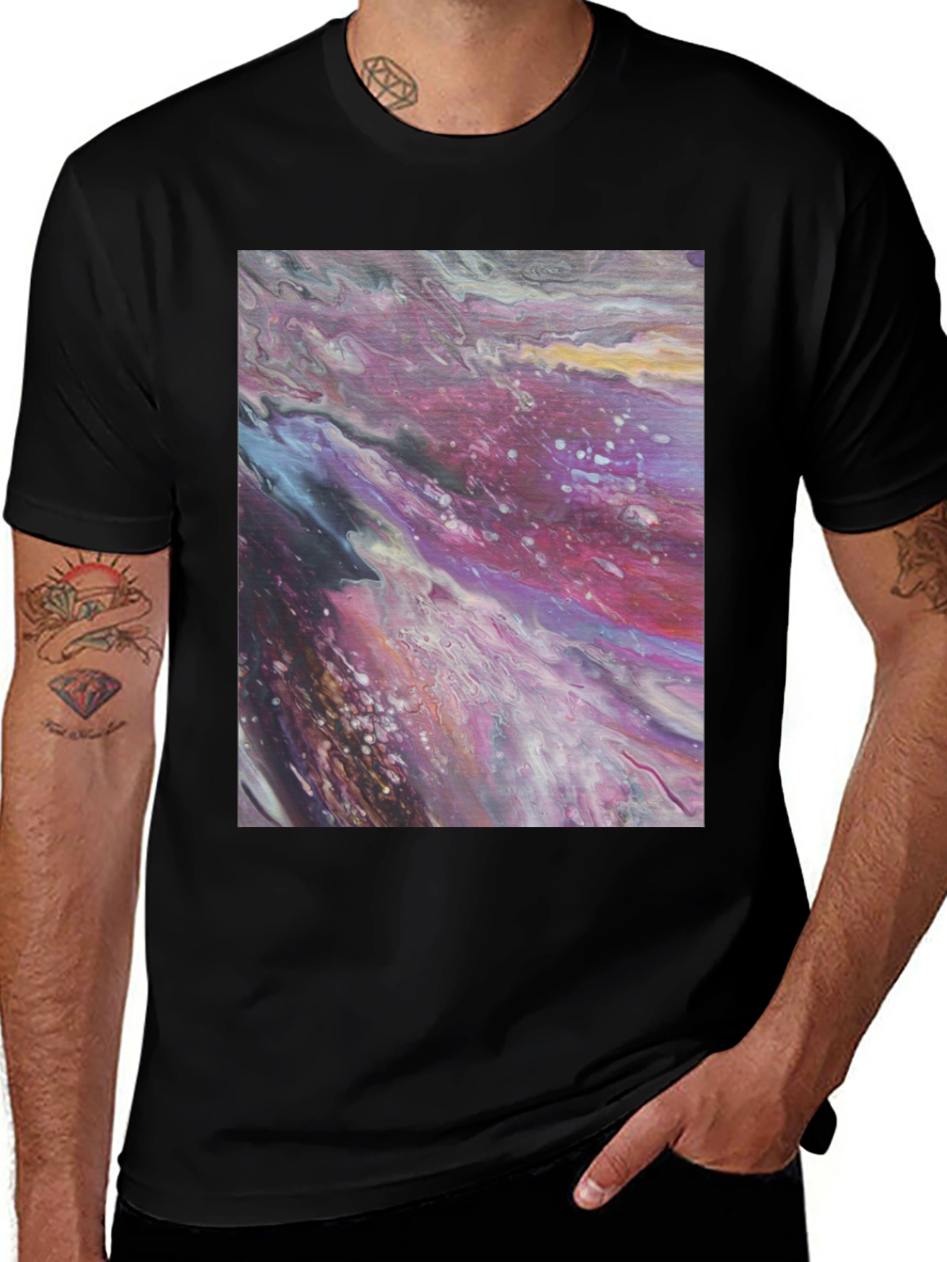 Abstract Art Print Tee - Modern Graphic T-Shirt