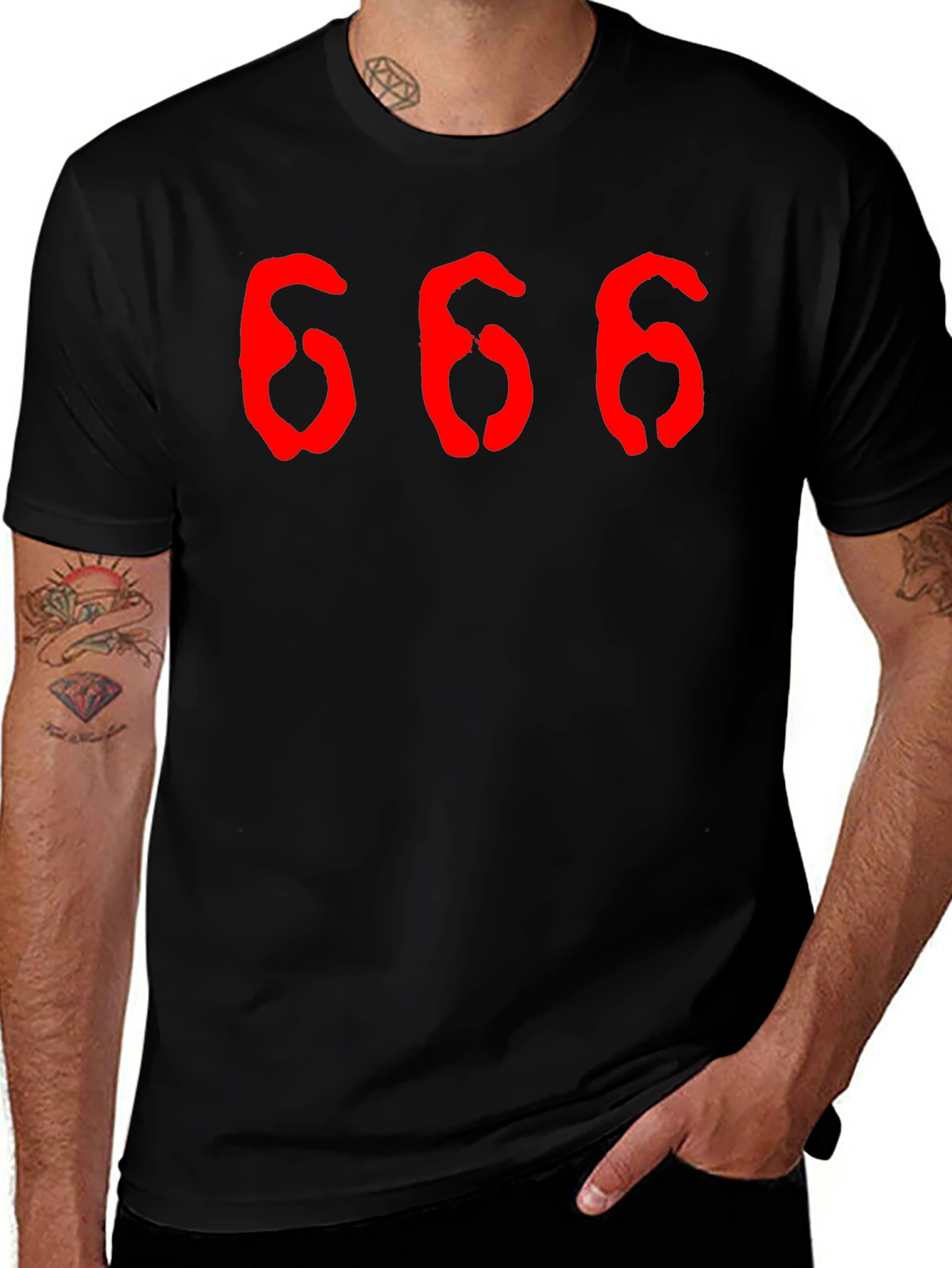 666 Graphic Tee - Soft Cotton T-Shirt