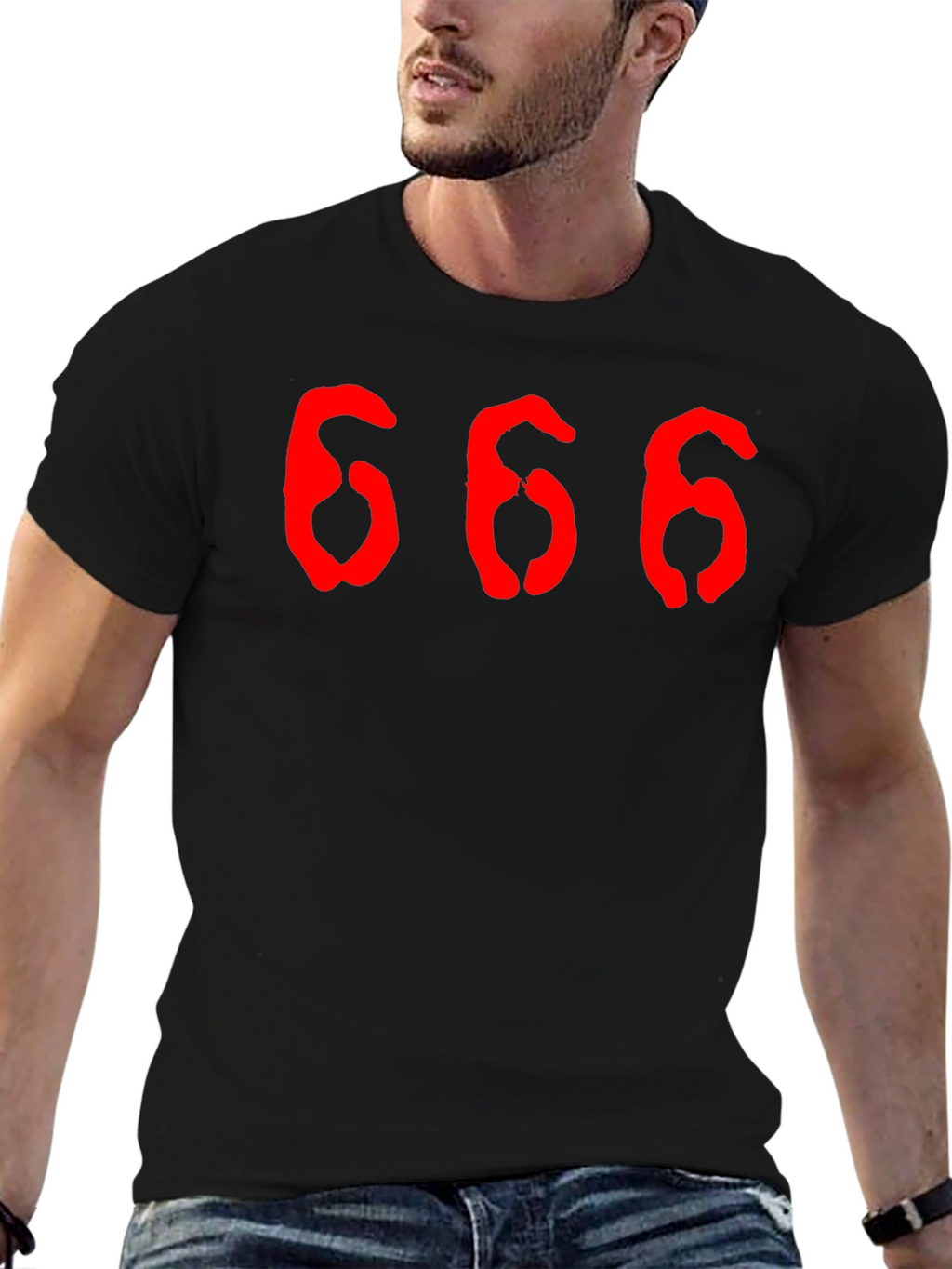 666 Graphic Tee - Soft Cotton T-Shirt
