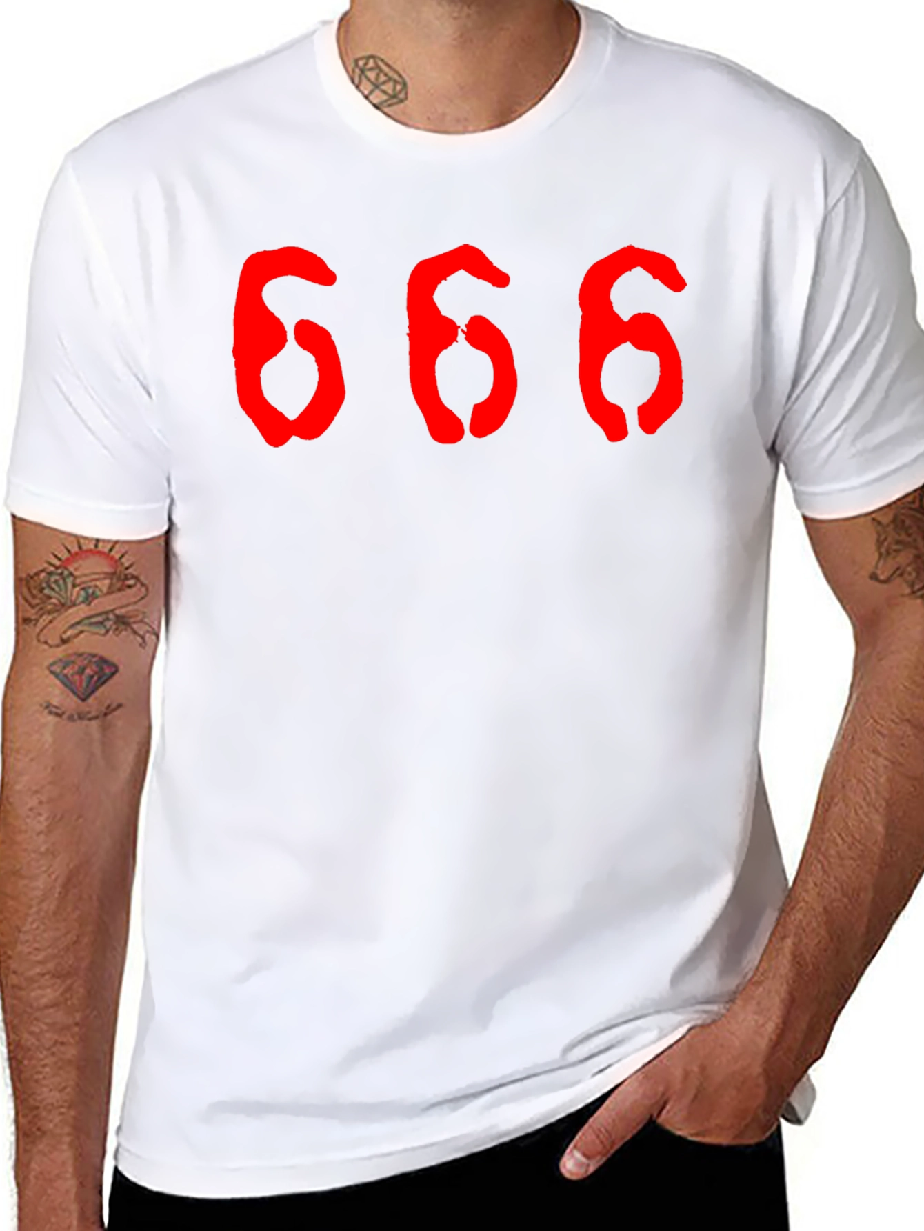 666 Graphic Tee - Soft Cotton T-Shirt