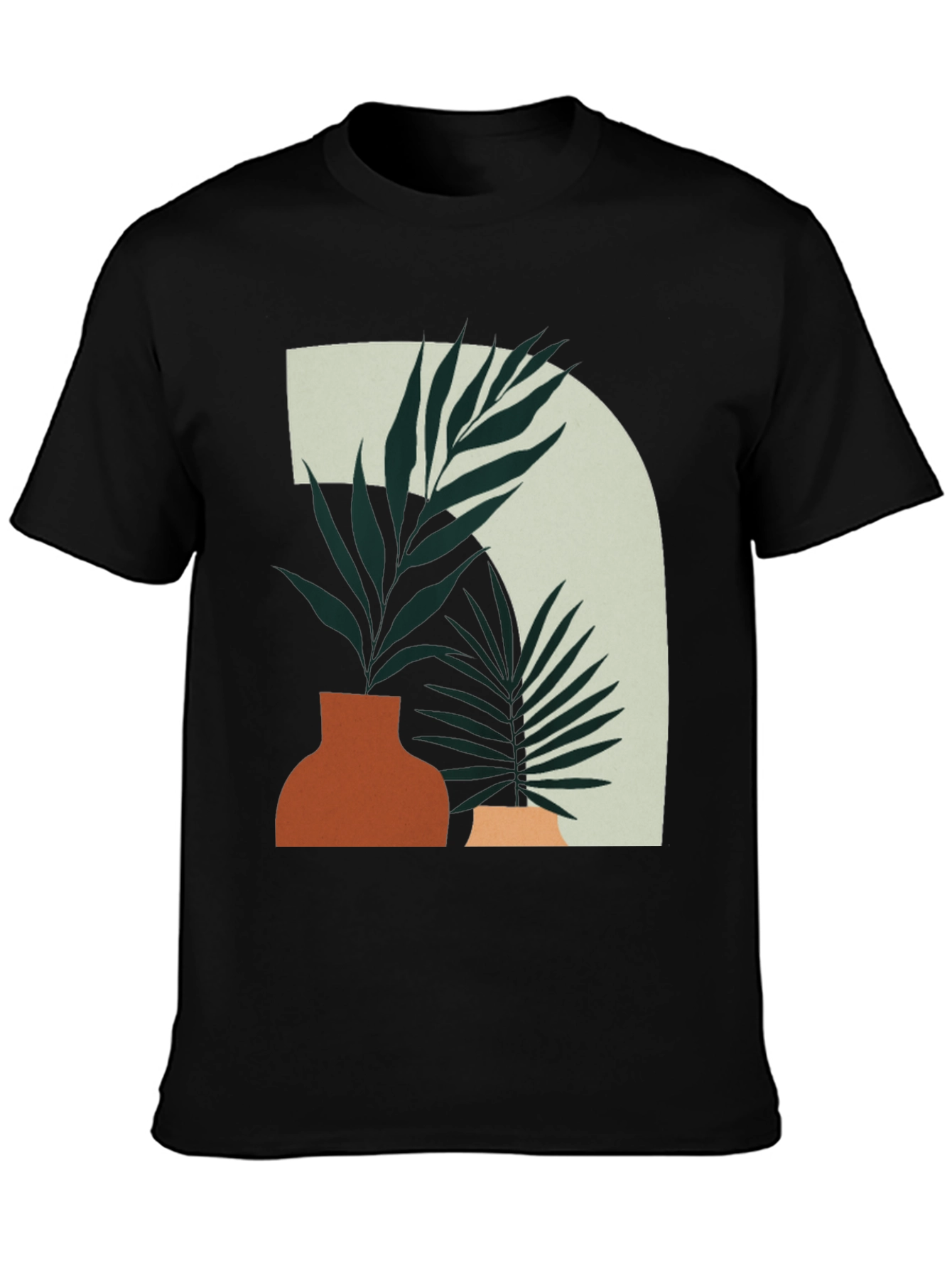 Abstract Botanical Tee - Modern Graphic T-Shirt