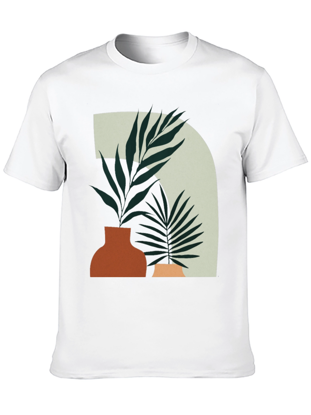 Abstract Botanical Tee - Modern Graphic T-Shirt
