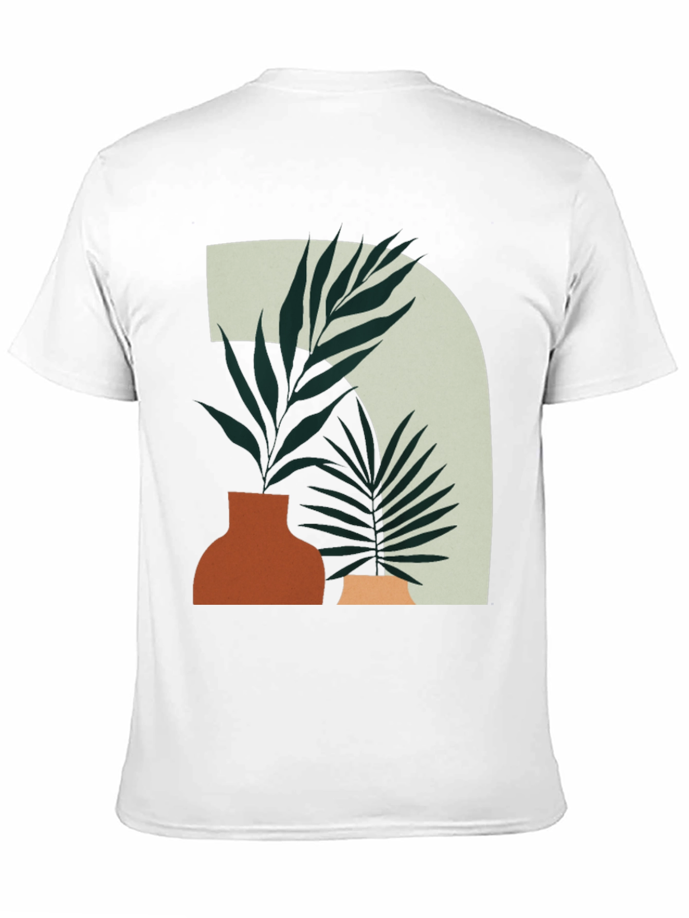 Abstract Botanical Tee - Modern Graphic T-Shirt