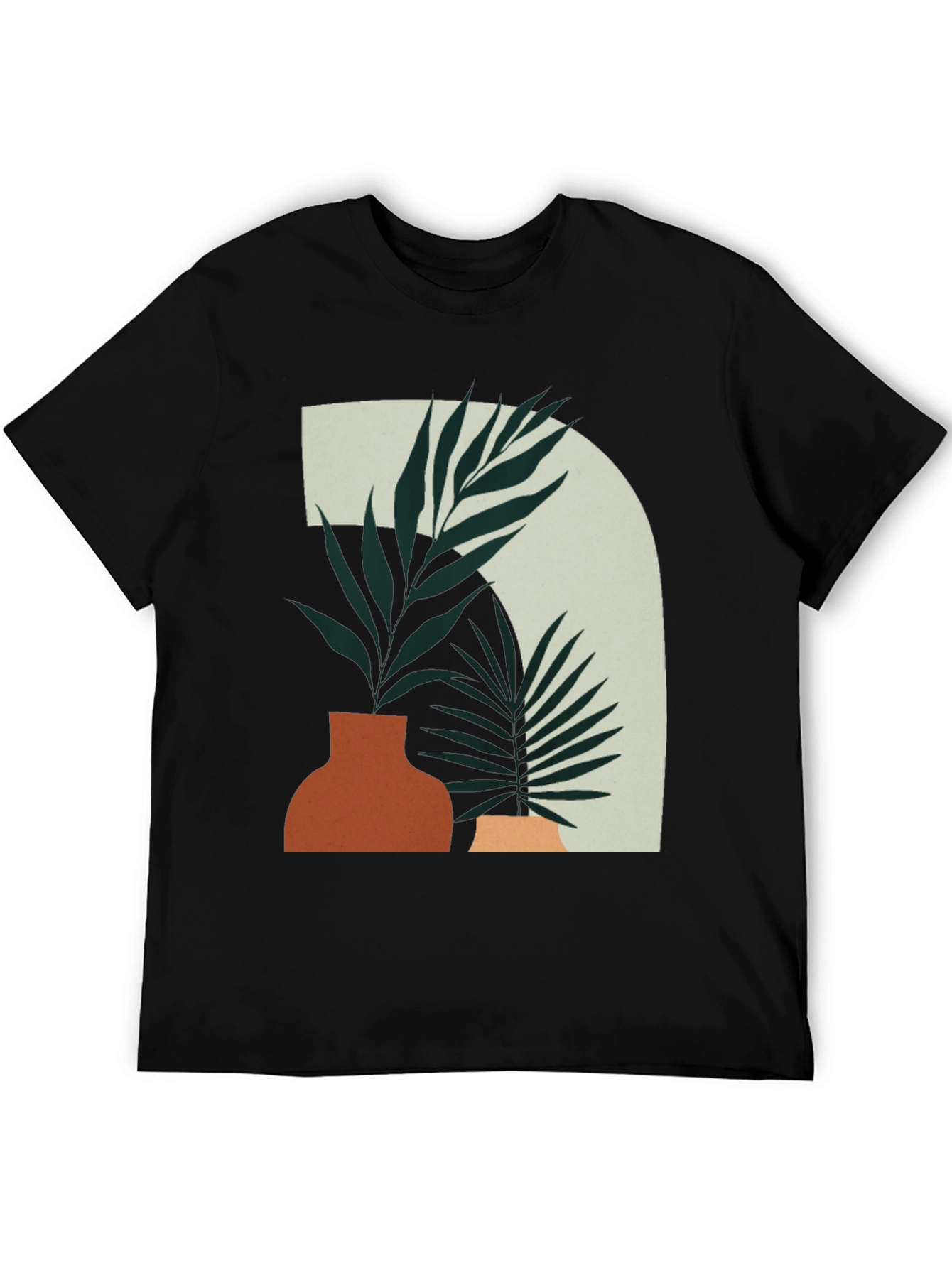 Abstract Botanical Tee - Modern Graphic T-Shirt