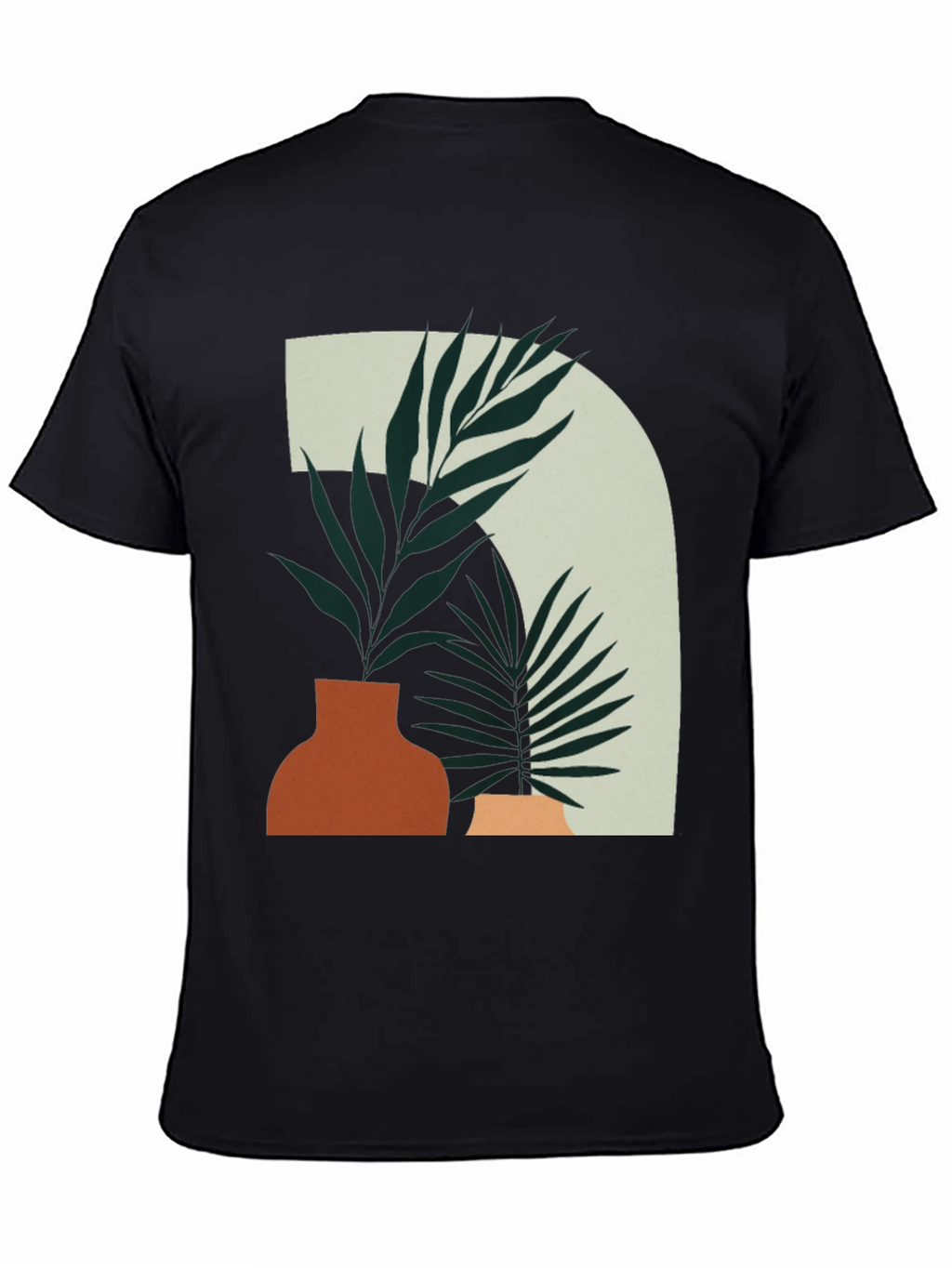 Abstract Botanical Tee - Modern Graphic T-Shirt