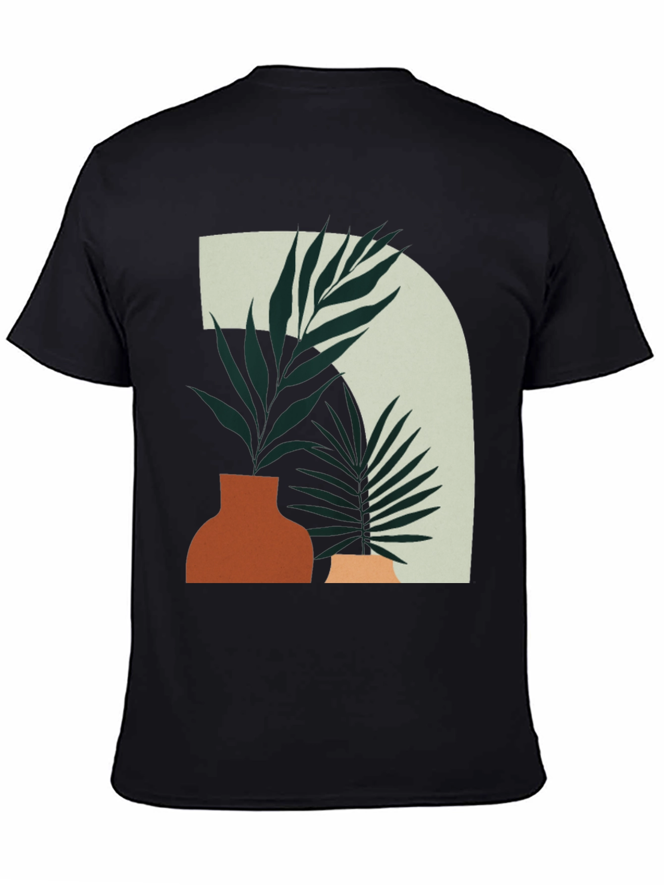 Abstract Botanical Tee - Modern Graphic T-Shirt