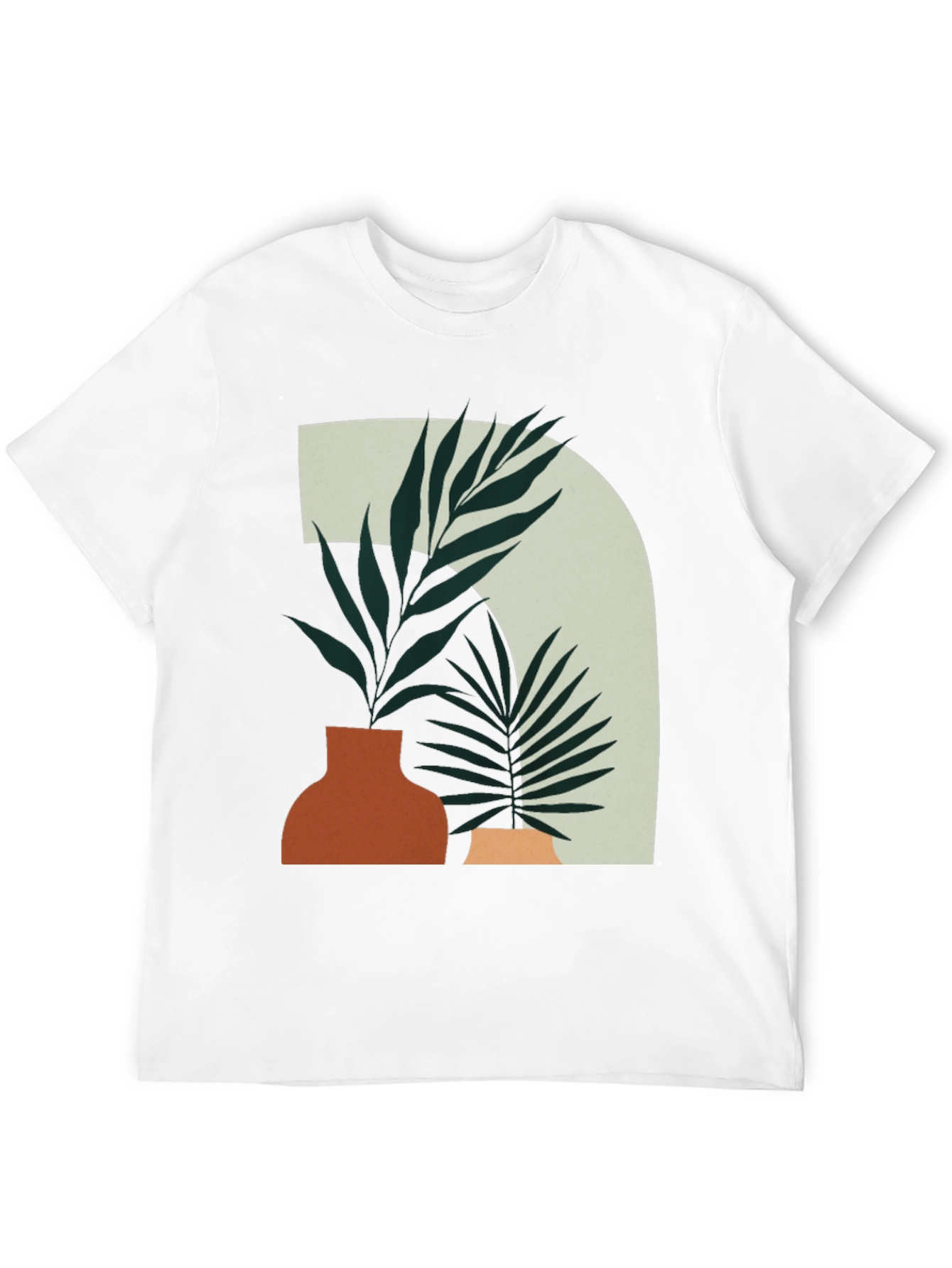 Abstract Botanical Tee - Modern Graphic T-Shirt