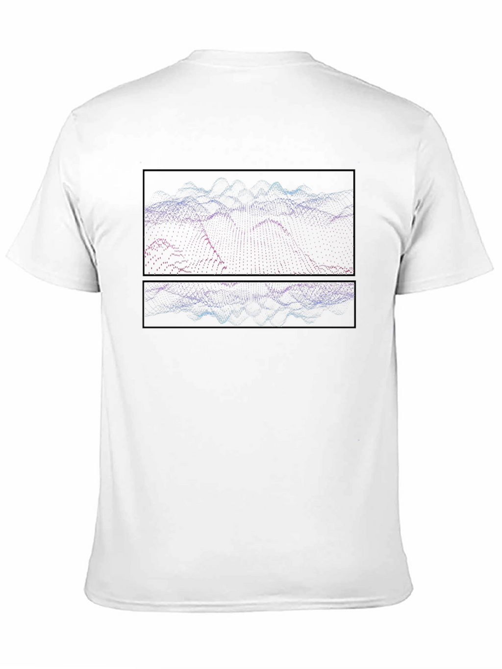 Abstract Wave Graphic Black T-Shirt