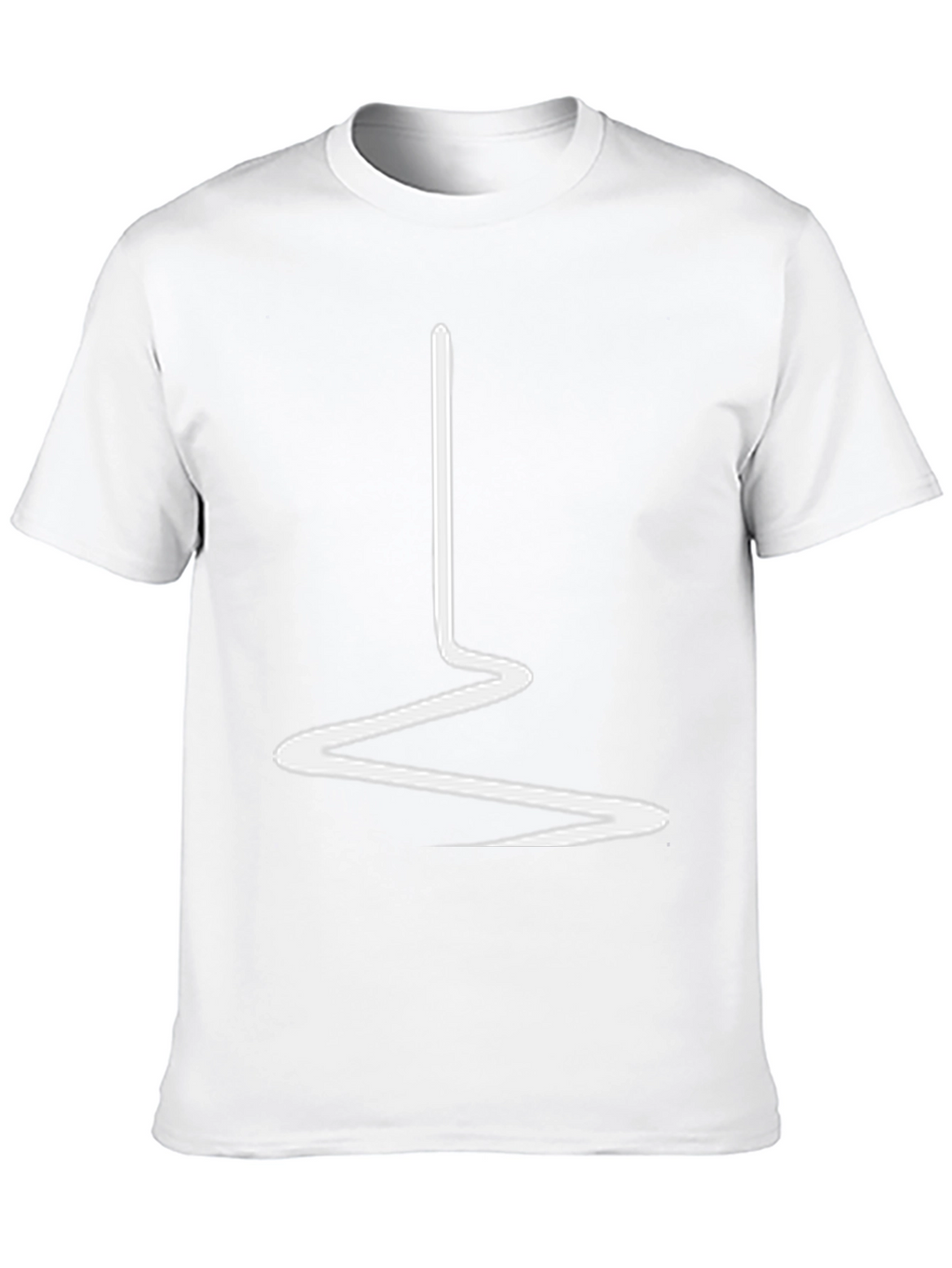 Abstract Line Art Black Tee