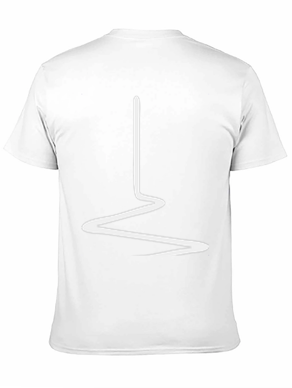 Abstract Line Art Black Tee