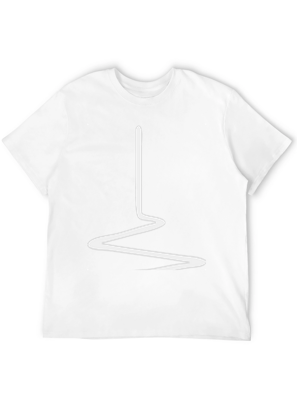 Abstract Line Art Black Tee