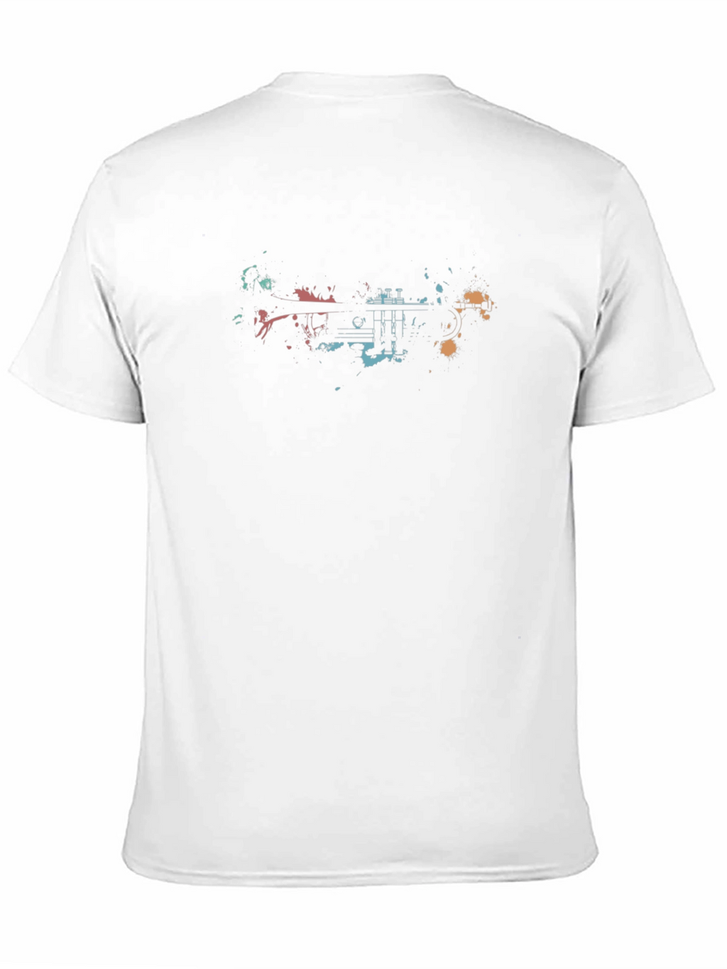 Abstract Trumpet Graphic T-Shirt