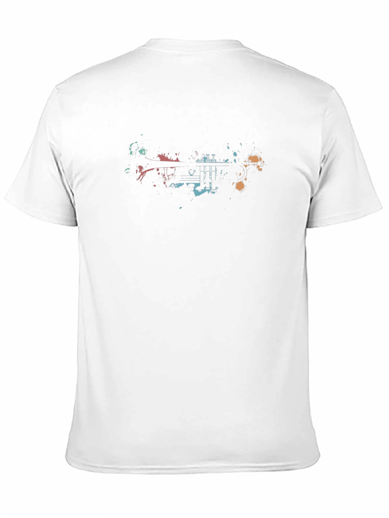 Abstract Trumpet Graphic T-Shirt