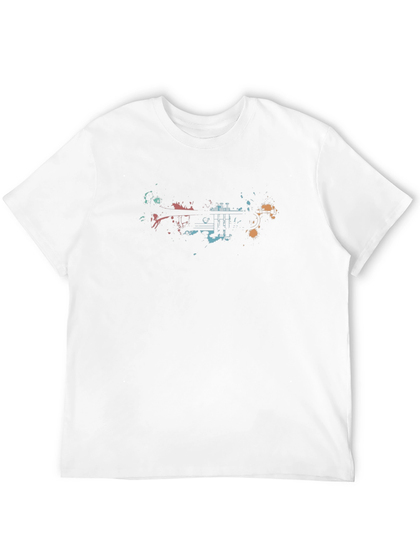 Abstract Trumpet Graphic T-Shirt