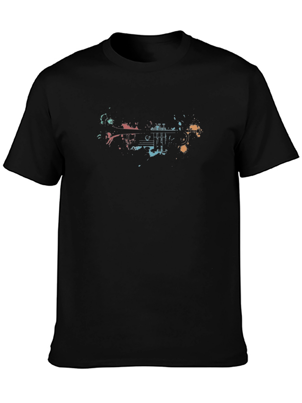 Abstract Trumpet Graphic T-Shirt