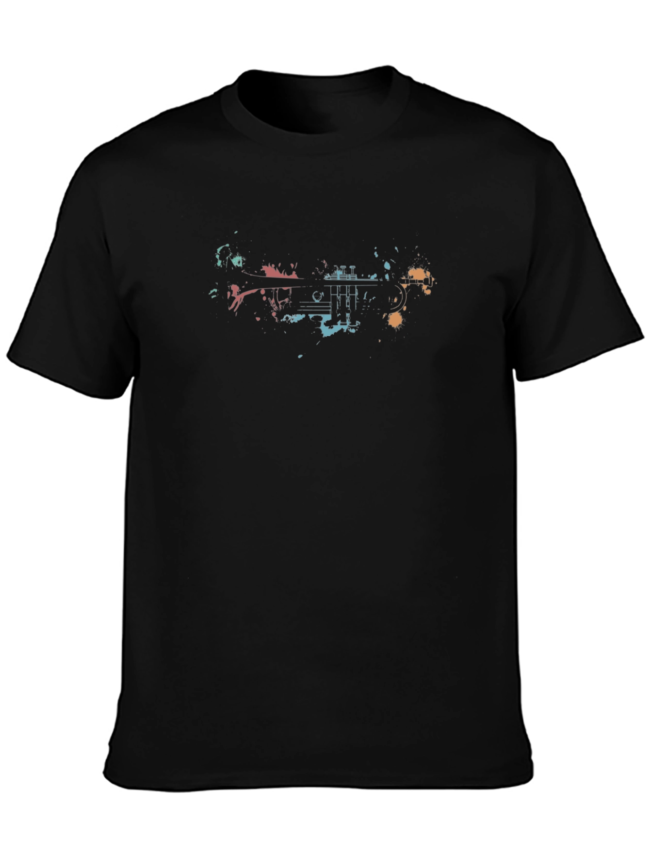 Abstract Trumpet Graphic T-Shirt