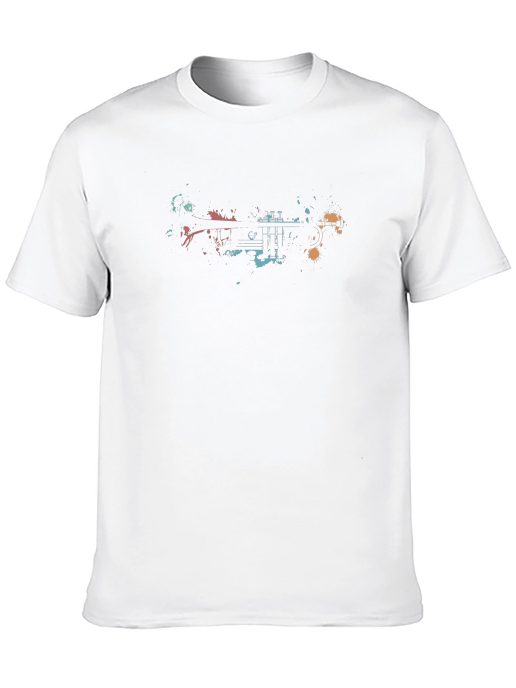 Abstract Trumpet Graphic T-Shirt