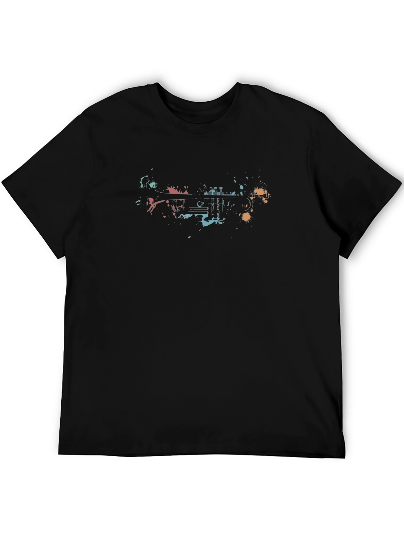 Abstract Trumpet Graphic T-Shirt
