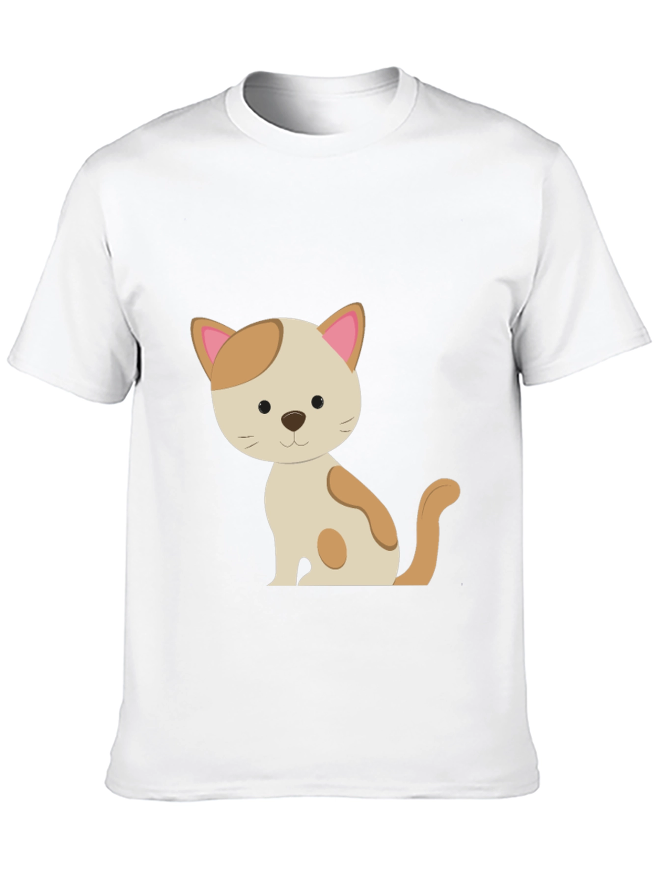 Cute Cat Graphic Tee - Unisex Black T-Shirt