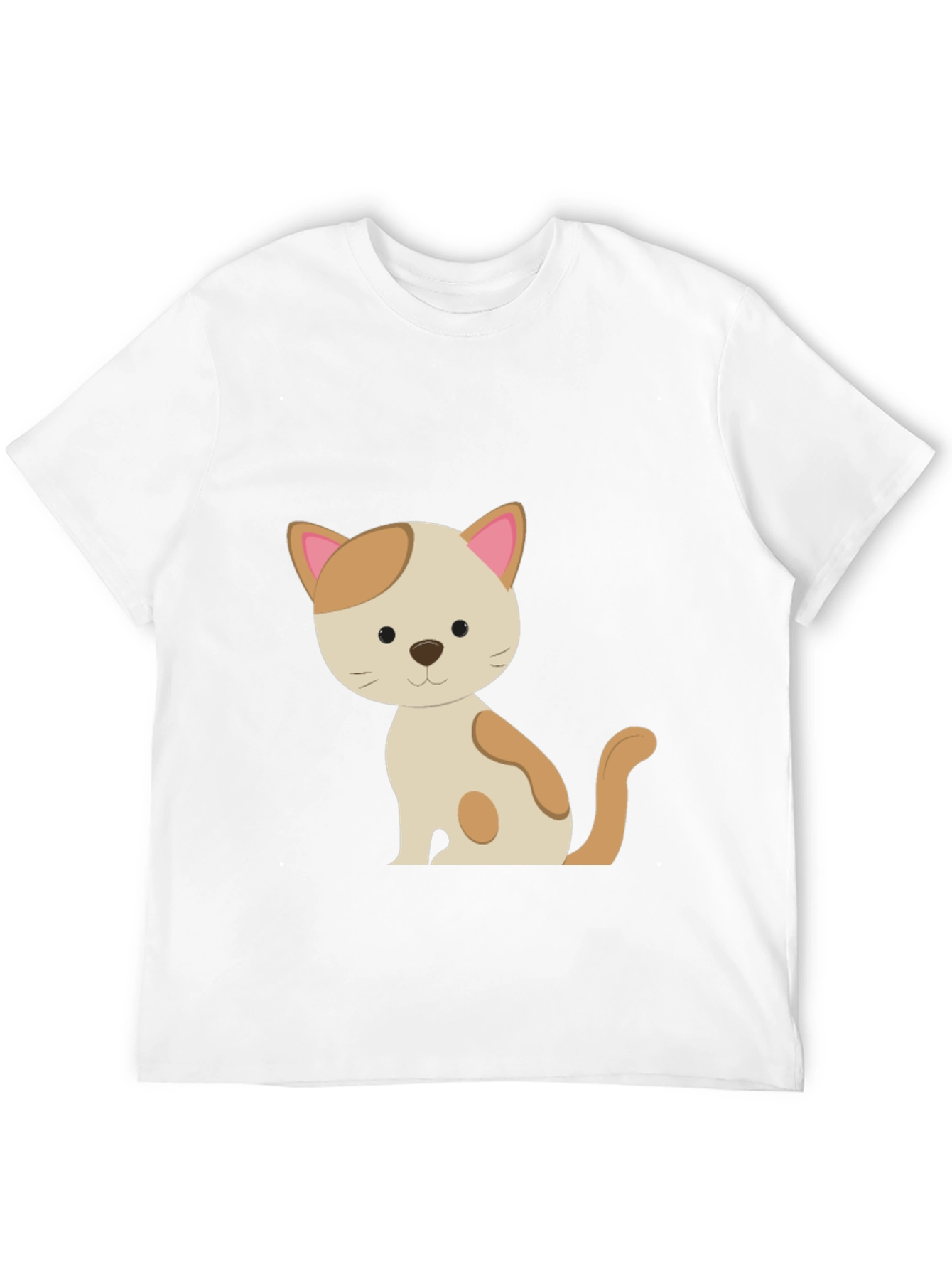 Cute Cat Graphic Tee - Unisex Black T-Shirt