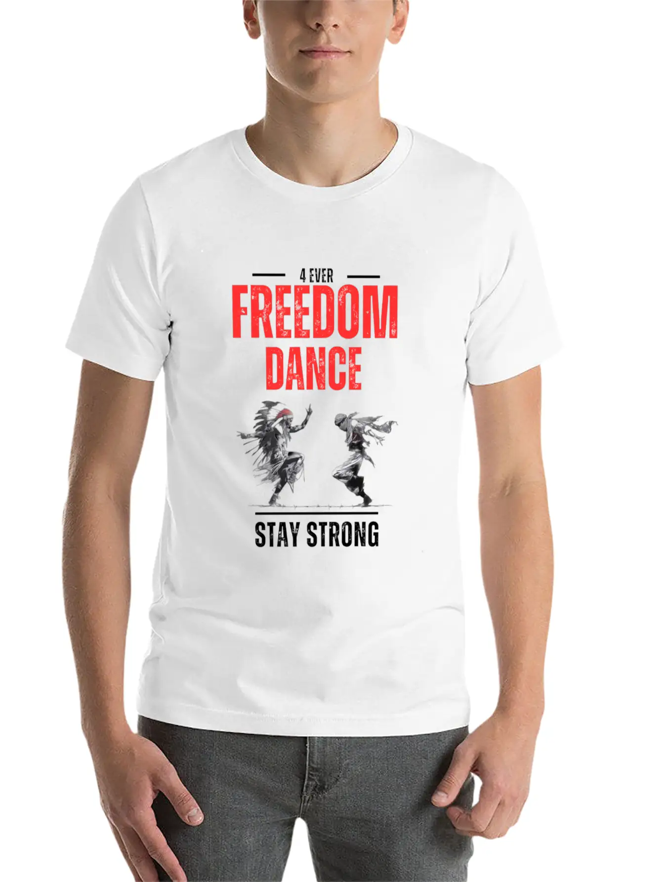 " EMBRASE THE PRODUCT, ENJOY THE DANCE OF FREEDOM" Unisex Casual T-Shirt – Clean Design For Daily Comfort