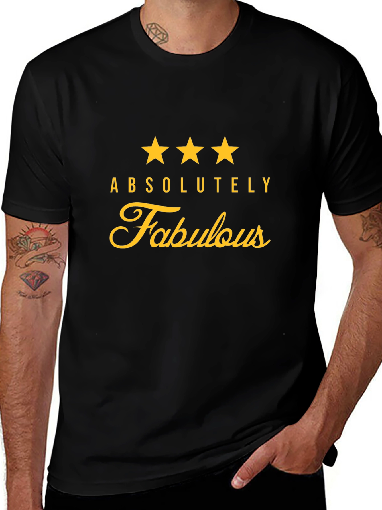 Absolutely Fabulous Graphic Tee - Unisex Black T-Shirt