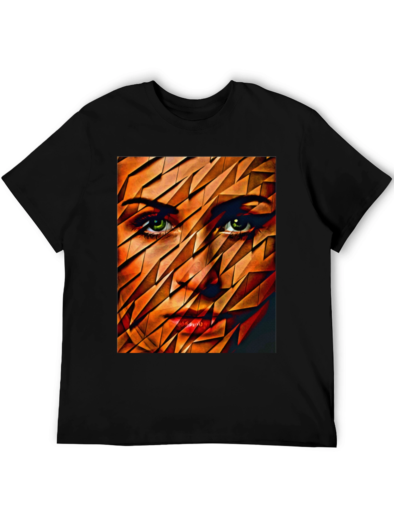 Abstract Womans Face Graphic Tee