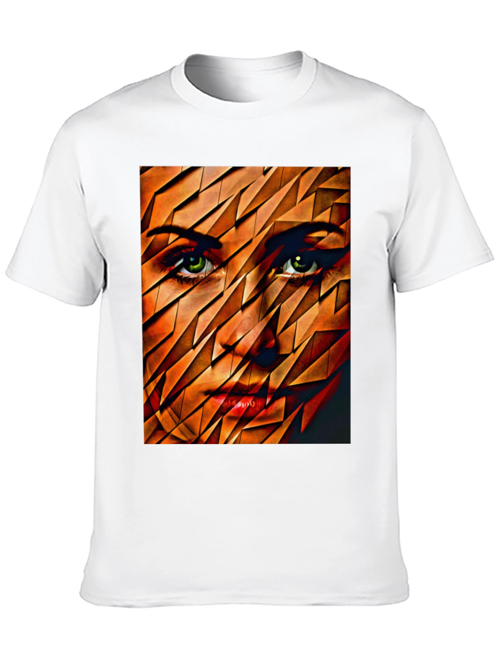 Abstract Womans Face Graphic Tee