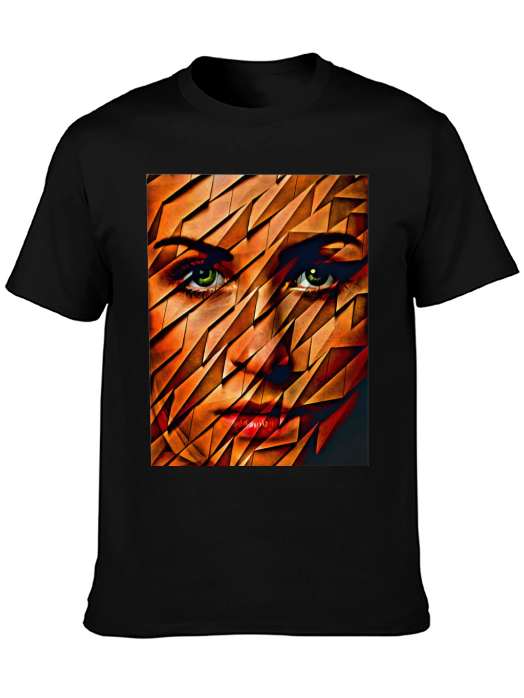 Abstract Womans Face Graphic Tee