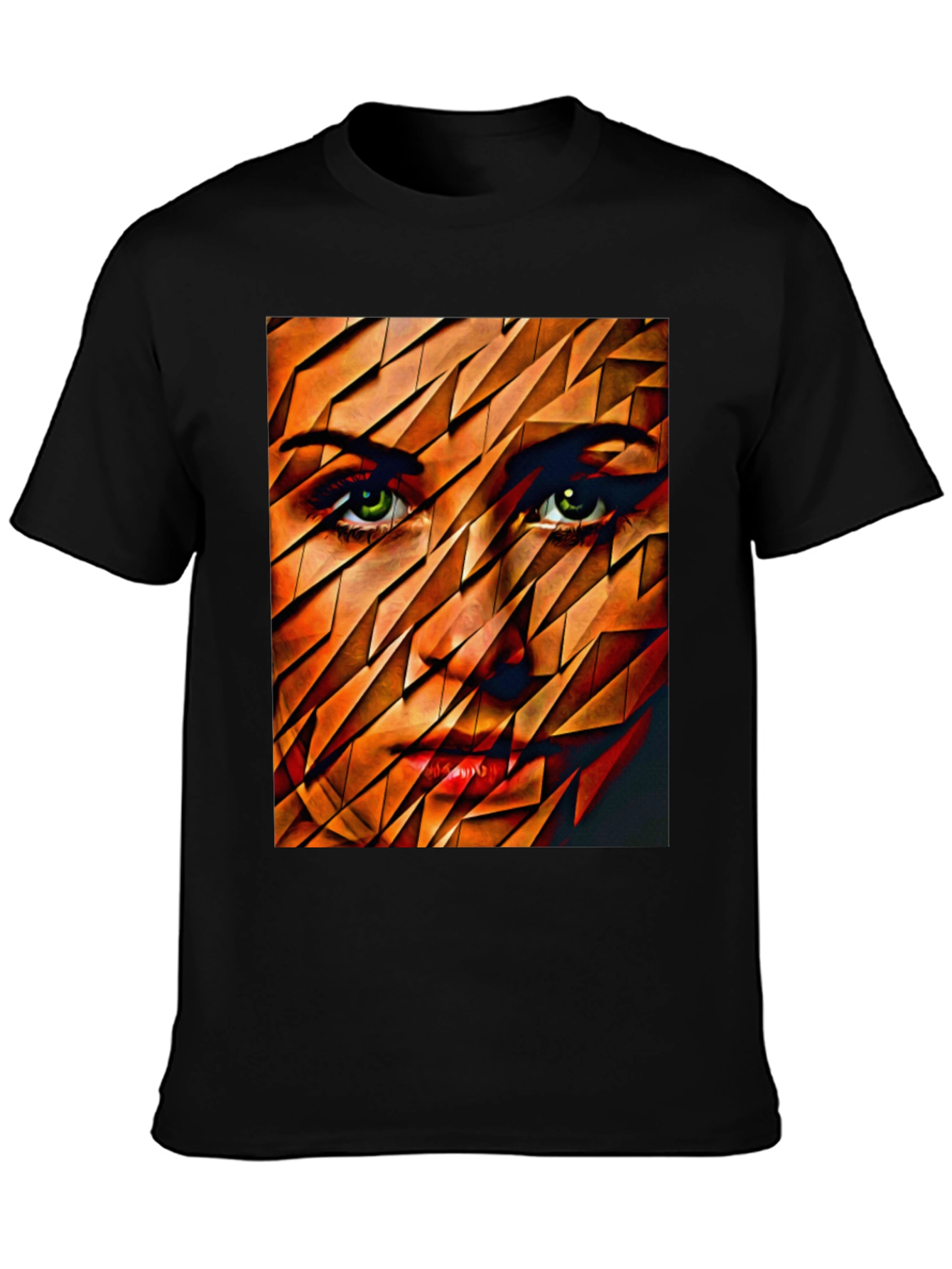 Abstract Womans Face Graphic Tee
