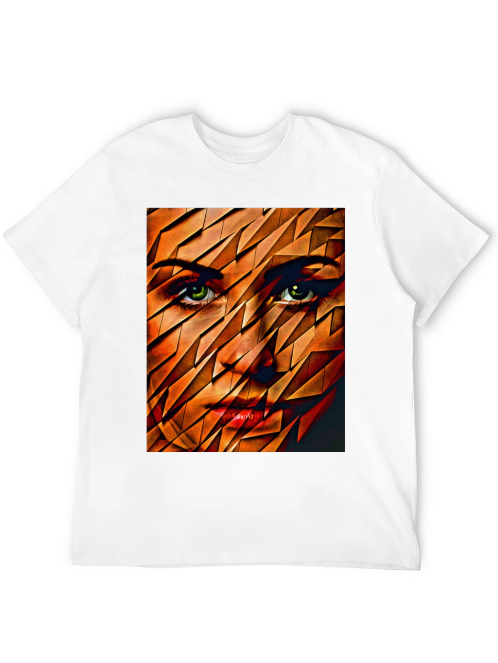 Abstract Womans Face Graphic Tee